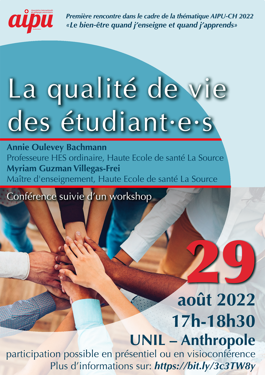 Flyer "La qualité de vie des étudiant·e·s"