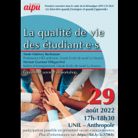Flyer "La qualité de vie des étudiant·e·s"
