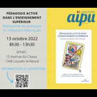 image invitation événement 13 octobre 2022 AIPU Belgique